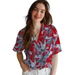Ole Miss Rebels Hawaiian Shirt – Palm Leaves