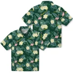 Oregon Ducks Hawaiian Shirt – Flamingo and Hibiscus