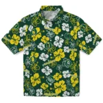 Oregon Ducks Hawaiian Shirt – Hibiscus Flower Design