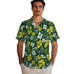 Oregon Ducks Hawaiian Shirt – Hibiscus Flower Design