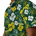 Oregon Ducks Hawaiian Shirt – Hibiscus Flower Design
