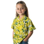 Oregon Ducks Hawaiian Shirt – Hibiscus Overlay
