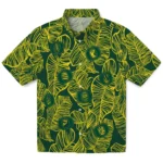 Oregon Ducks Hawaiian Shirt – Leaf Outline