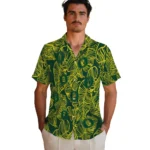 Oregon Ducks Hawaiian Shirt – Leaf Outline