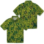 Oregon Ducks Hawaiian Shirt – Leaf Outline