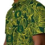 Oregon Ducks Hawaiian Shirt – Leaf Outline