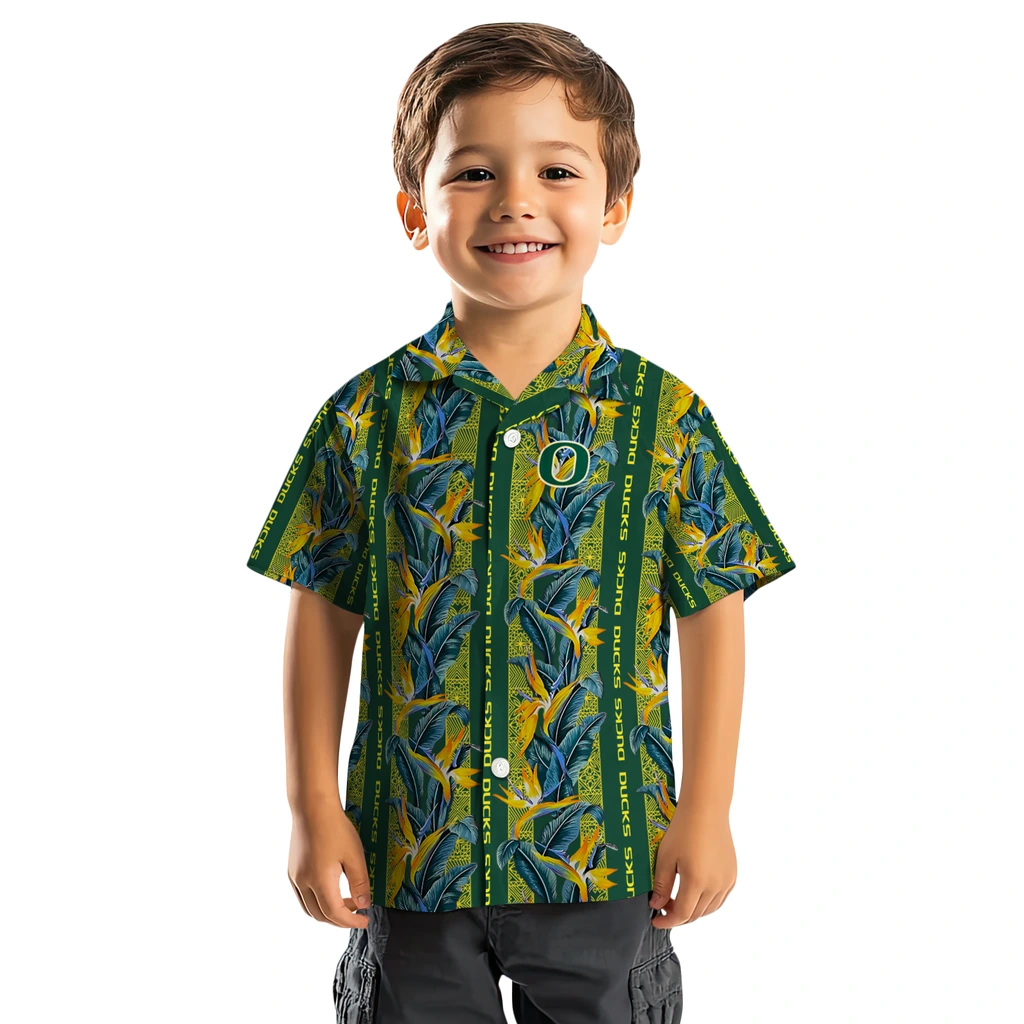 Oregon Ducks Hawaiian Shirt - Paradise Vines oregon ducks paradise vines green hawaiian shirts top rated