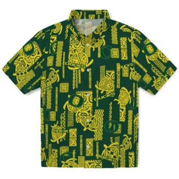 oregon ducks turtle lines green hawaiian shirts best selling