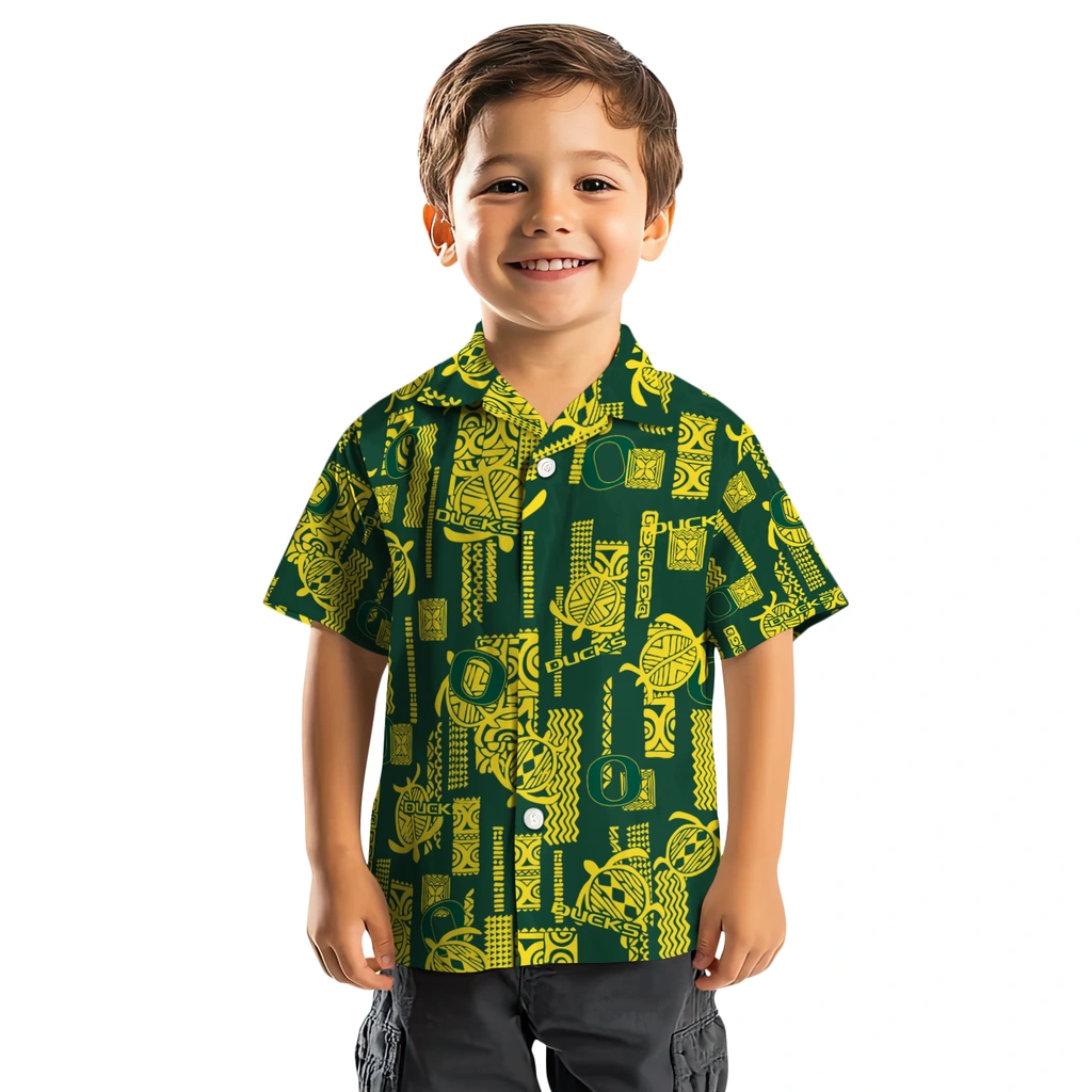 Oregon Ducks Hawaiian Shirt - Turtle Lines oregon ducks turtle lines green hawaiian shirts top rated