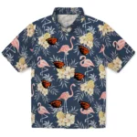 Oregon State Beavers Hawaiian Shirt – Flamingo Hibiscus