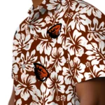 Oregon State Beavers Hawaiian Shirt – Hibiscus Motif
