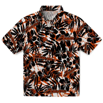 oregon state beavers hibiscus overlay hawaiian shirts best selling