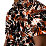 Oregon State Beavers Hawaiian Shirt – Hibiscus Overlay