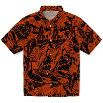 oregon state beavers monstera layer orange hawaiian shirts best selling