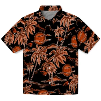 oregon state beavers palm sunset hawaiian shirts best selling