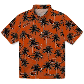 oregon state beavers palm grove orange hawaiian shirts best selling
