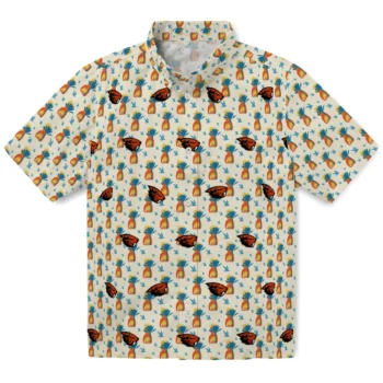 oregon state beavers pineapple delight beige hawaiian shirts best selling