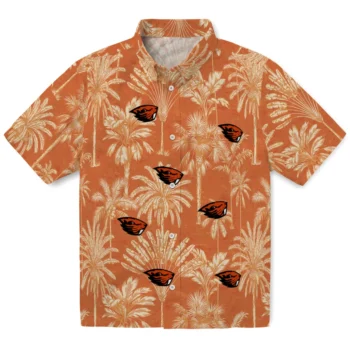 oregon state beavers palm shadows orange hawaiian shirts best selling