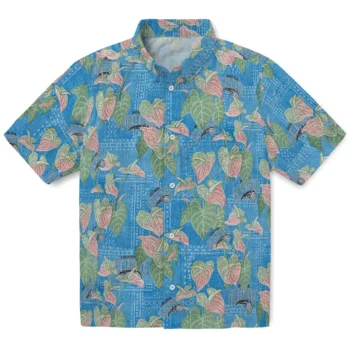 orlando magic anthurium overlay blue hawaiian shirts best selling