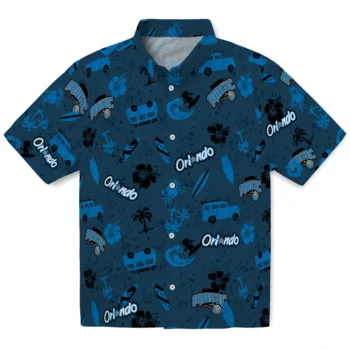 orlando magic beach vibe navy hawaiian shirts best selling