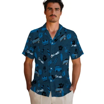 orlando magic beach vibe navy hawaiian shirts fashion forward