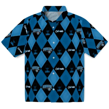 orlando magic balloon plaid blue hawaiian shirts best selling
