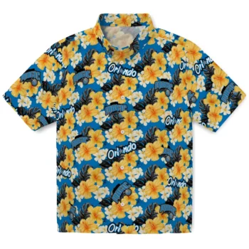 orlando magic hibiscus tropics blue yellow hawaiian shirts best selling