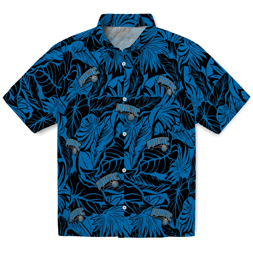 Orlando Magic Hawaiian Shirt - Monstera Layer orlando magic monstera layer blue hawaiian shirts best selling