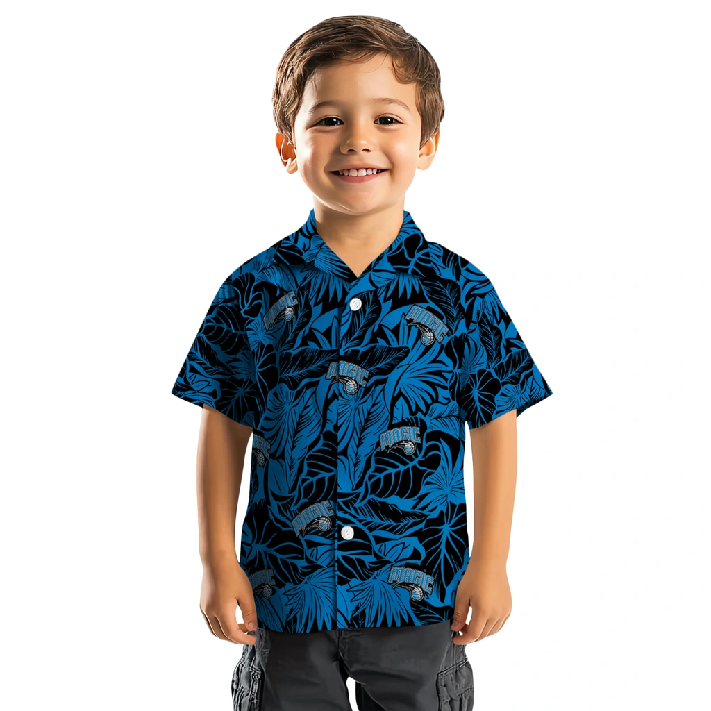 Orlando Magic Hawaiian Shirt - Monstera Layer orlando magic monstera layer blue hawaiian shirts top rated
