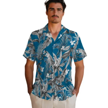 orlando magic palm leaves blue hawaiian shirts fashion forward