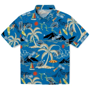 orlando magic palm tree island blue hawaiian shirts best selling