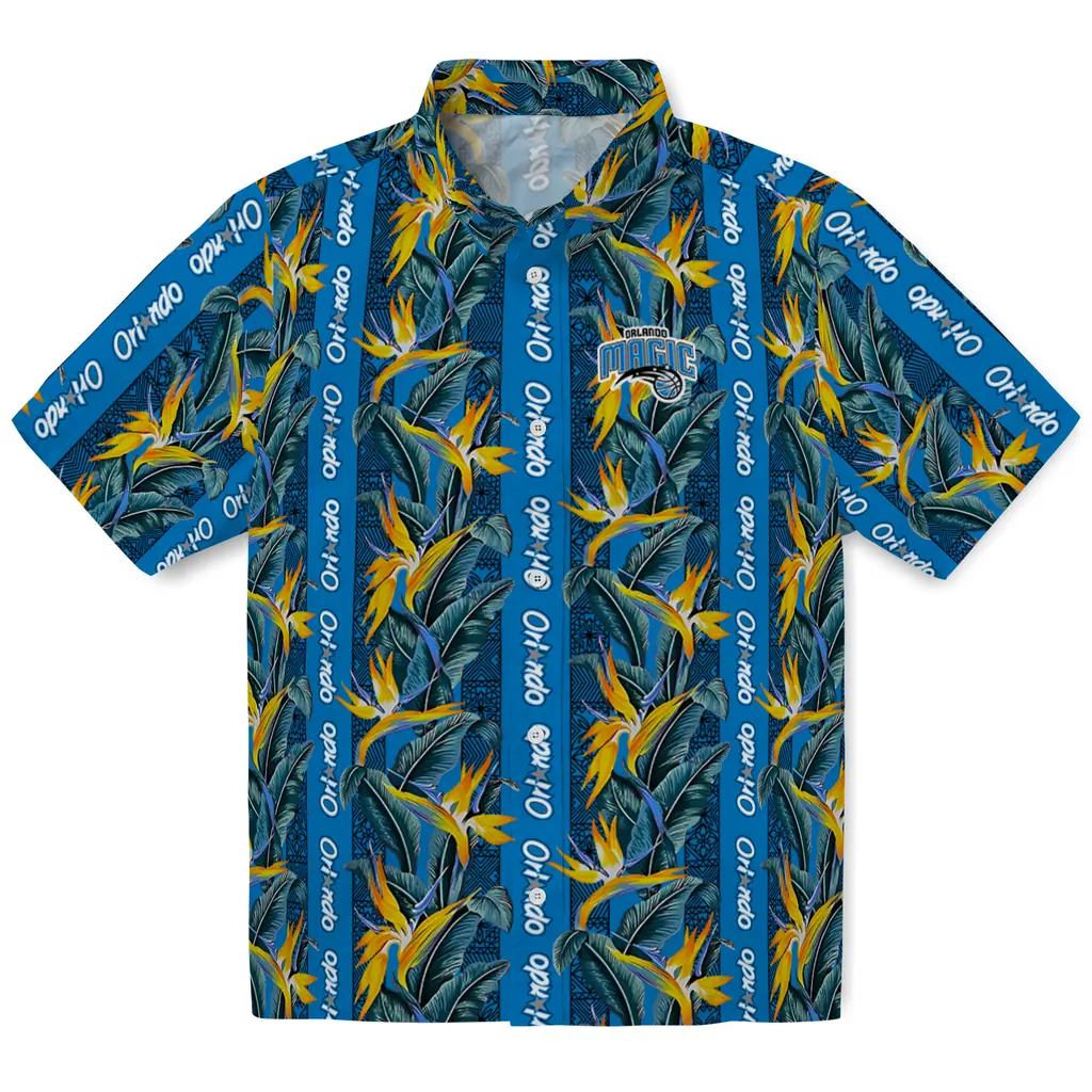 Orlando Magic Hawaiian Shirt - Paradise Vines orlando magic paradise vines blue hawaiian shirts best selling