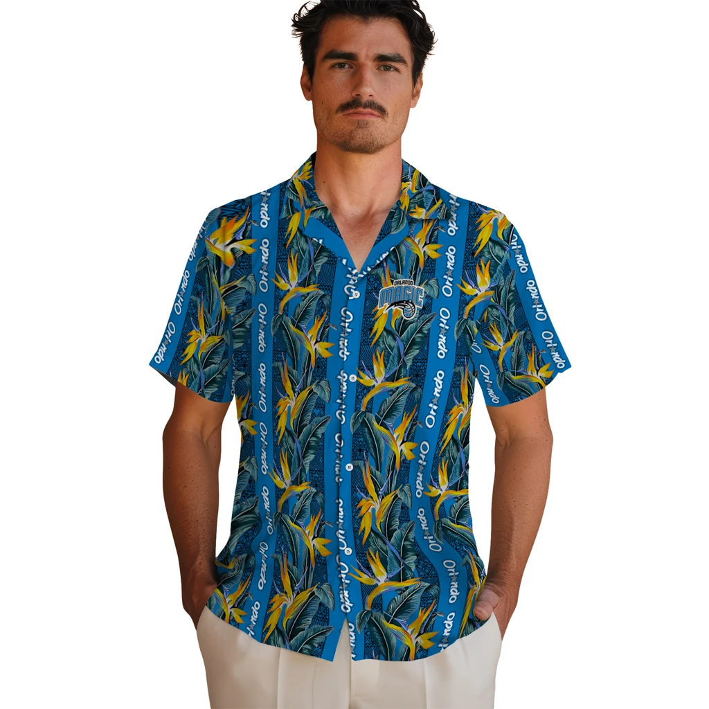 Orlando Magic Hawaiian Shirt - Paradise Vines orlando magic paradise vines blue hawaiian shirts fashion forward
