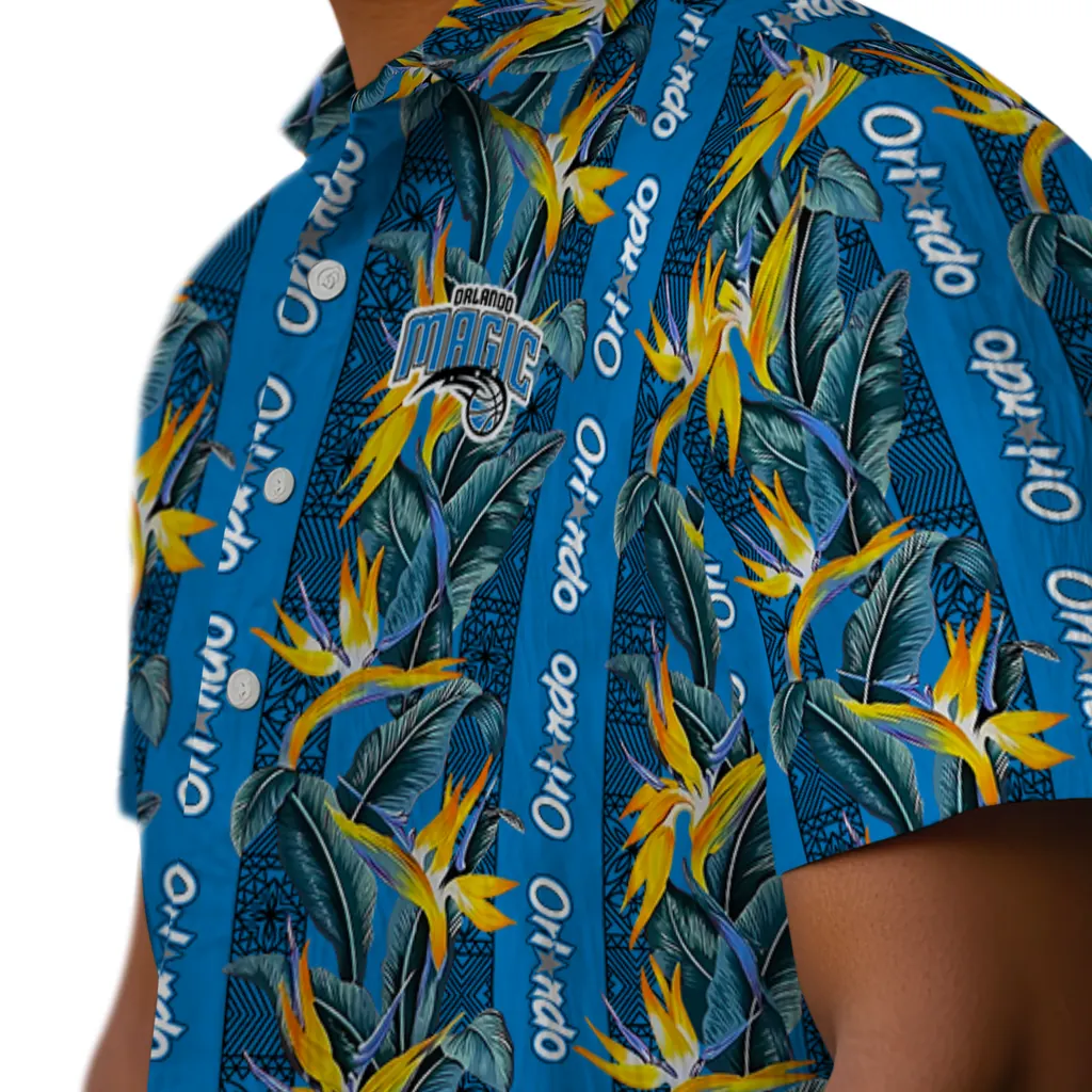 Orlando Magic Hawaiian Shirt - Paradise Vines orlando magic paradise vines blue hawaiian shirts trendy