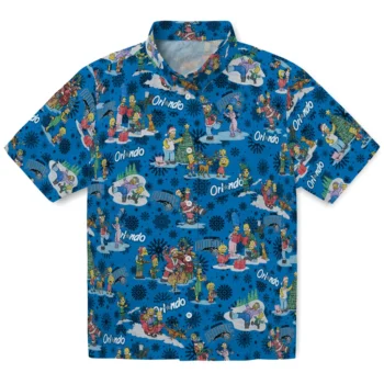 orlando magic simpsons christmas blue hawaiian shirts best selling