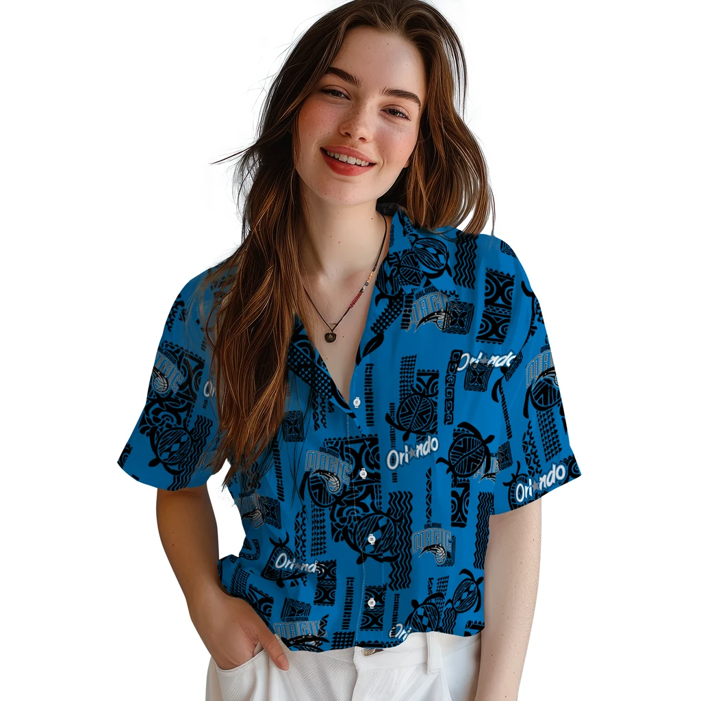 Orlando Magic Hawaiian Shirt - Turtle Lines orlando magic turtle lines blue hawaiian shirts latest model