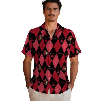 ottawa senators balloon plaid red hawaiian shirts fashion forward