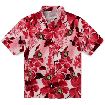 ottawa senators hibiscus arrangement red hawaiian shirts best selling