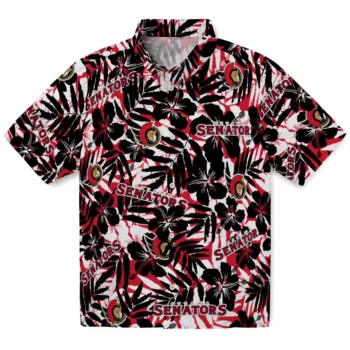 ottawa senators hibiscus overlay hawaiian shirts best selling