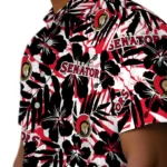 Ottawa Senators Hawaiian Shirt – Hibiscus Overlay