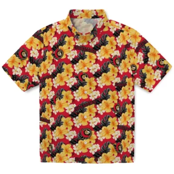 ottawa senators hibiscus tropics red yellow hawaiian shirts best selling