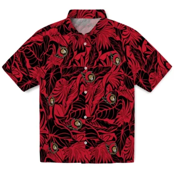 ottawa senators monstera layer red hawaiian shirts best selling