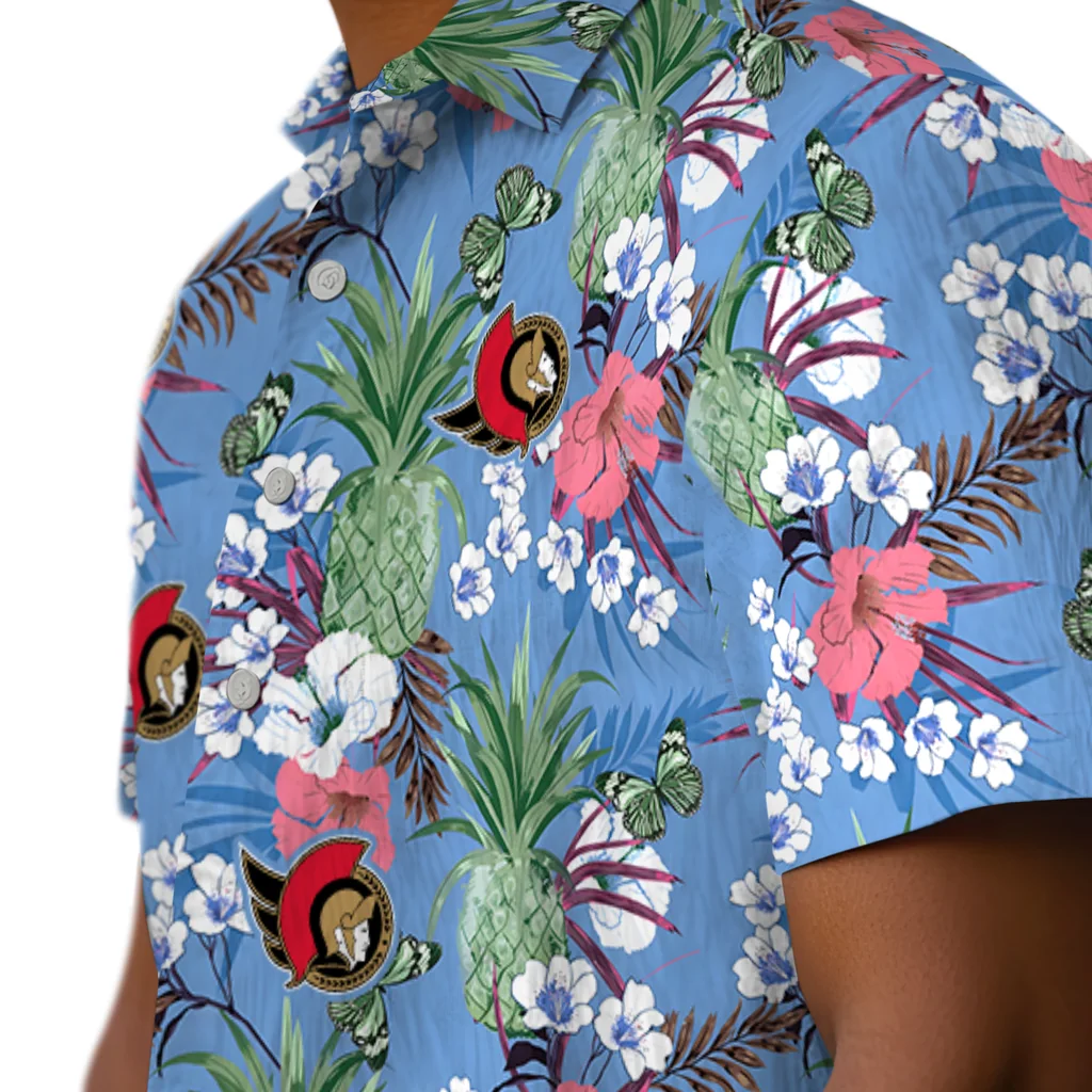 Ottawa Senators Hawaiian Shirt - Pineapple Bouquet ottawa senators pineapple bouquet best sky blue hawaiian shirts trendy