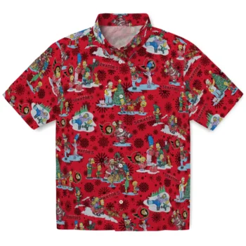 ottawa senators simpsons christmas red hawaiian shirts best selling