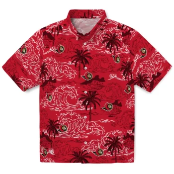 ottawa senators wave palm red hawaiian shirts best selling
