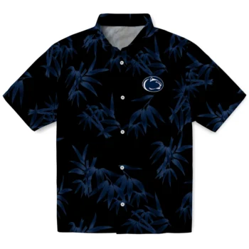 penn state nittany lions bamboo branches blue black hawaiian shirts best selling