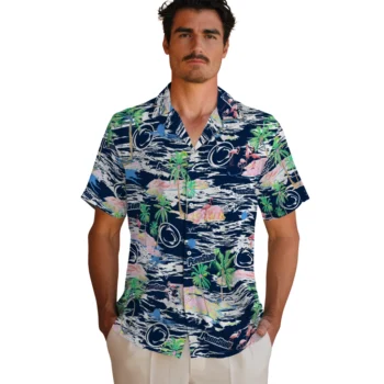 penn state nittany lions flamingo retreat blue hawaiian shirts fashion forward