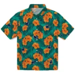 Penn State Nittany Lions Hawaiian Shirt – Hibiscus and Palm Leaves