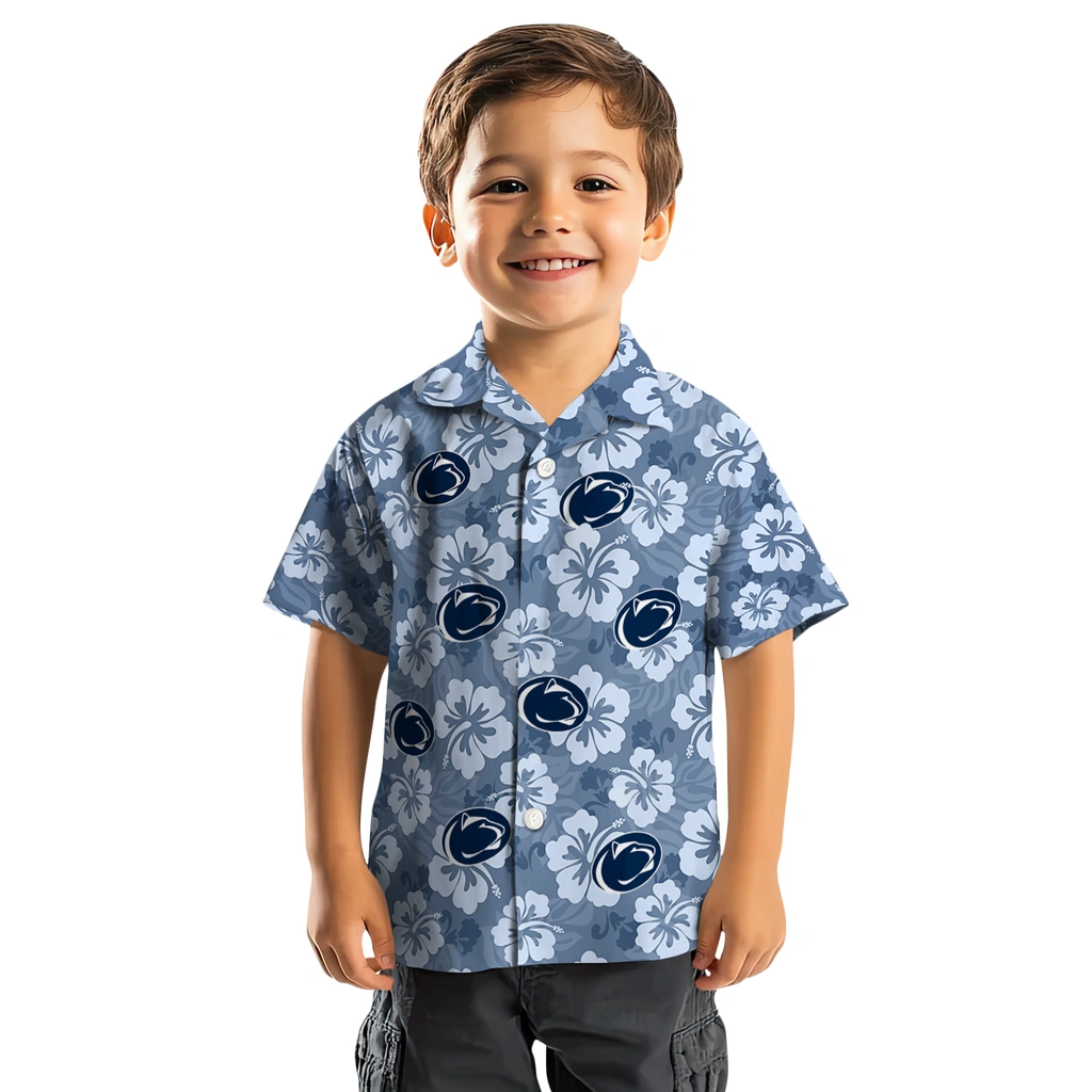 Penn State Nittany Lions Hawaiian Shirt - Hibiscus Cluster penn state nittany lions hibiscus cluster blue hawaiian shirts top rated