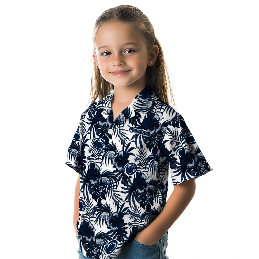 Penn State Nittany Lions Hawaiian Shirt - Hibiscus Exotic penn state nittany lions hibiscus exotic blue hawaiian shirts premium grade